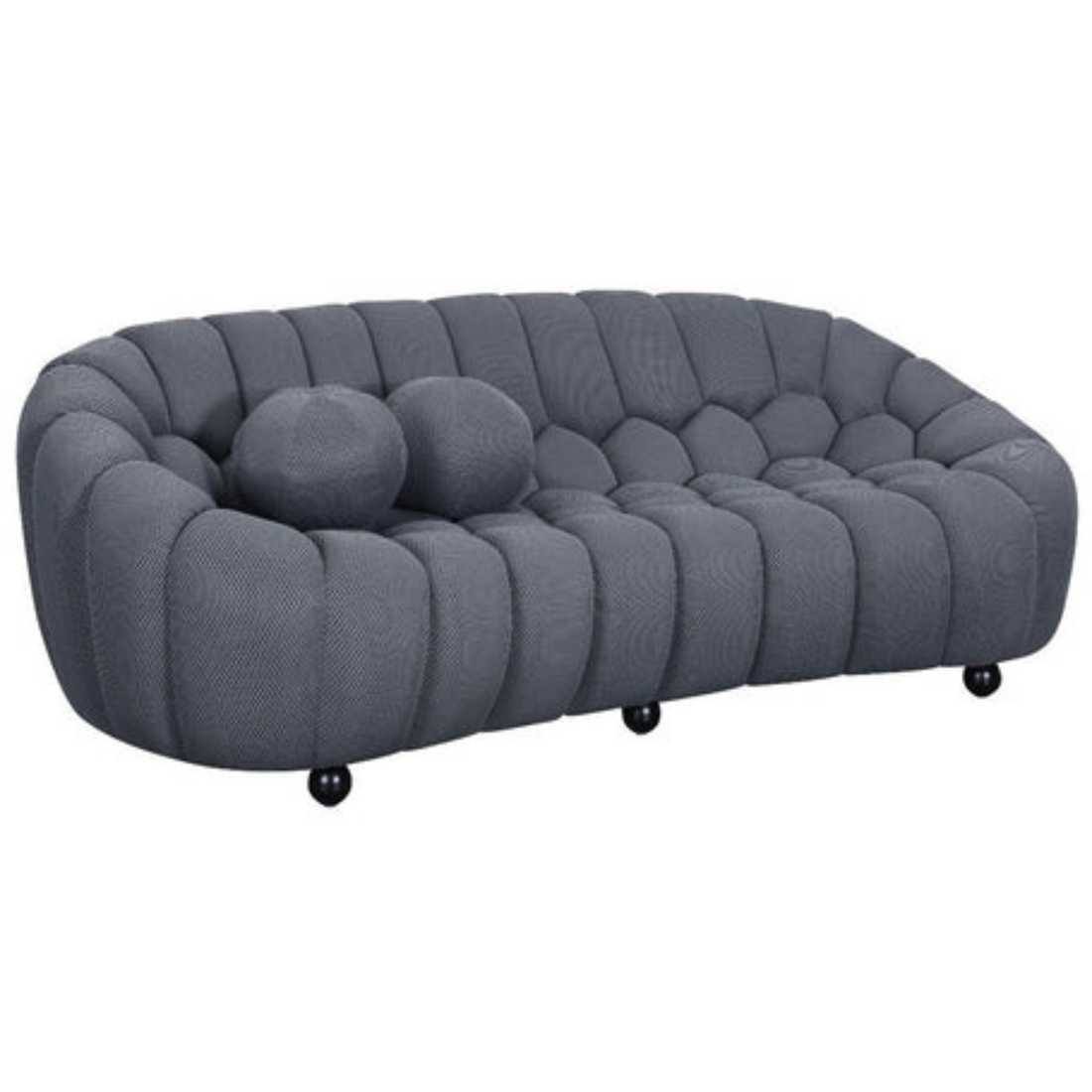 Bella Sofa 3 Seater (Grey)